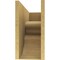 Ekena Millwork 12"W x 36"D x 24"H Classic Highland Rough Cedar Woodgrain TimberThane Corbel, Primed Tan CORUR12X36X24HLDRCPR - alternate 4